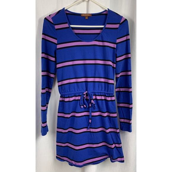 50% OFF Hive & Honey Dress Striped Long Sleeve Drawstring - Picture 1 of 5